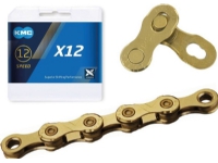 KMC Łańcuch KMC X12 Ti-N Złoty, 126 ogniw 12-rz