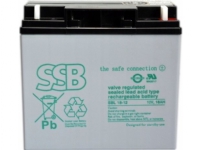 Batteri (AGM) SSB SBL 18Ah 12V F3 VRLA (pakke med 2)