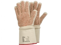 Ejendals TEGERA 484, Verkstedhansker, Rød, Hvit, Voksen, Voksen, Unisex, Bomull, Nitril