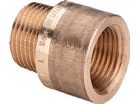 Viega nippelmuffe 2 x 1 rødgods