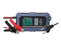 Qoltec mikroprosessorlader med batteritester og 12V reparasjonsfunksjon | 6A | LCD | AGM LiFePO4 GEL batterilader