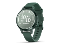 Garmin Lily 2 Active - Jasper green anodized aluminum - smartklokke med bånd - silikon - jasper green - håndleddstørrelse: 110-175 mm - monokrom - Bluetooth, ANT+ - 29 g