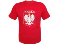 Trykt t-shirt rød L