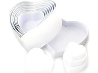 Hjerteæsker hvid 12 stk