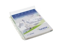 Kataloglomme, Lyreco, med flap, A4, 200 µm, pakke a 5 stk