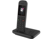 Telekom Sinus A12 fasttelefon med base og telefonsvarer svart (for analog tilkobling)