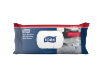 Overfladedesinfektion, Tork Wet Wipe, 18cm x 9,5cm, hvid - (12 stk.)