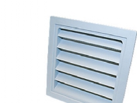 Duka jalousirist type 63.3 - PVC, Grå, 150X150 mm, Passer til murgennnemføring type 202
