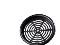 Duka skabsrist type 61.2 - PVC, Sort, Ø60 mm, Bulk
