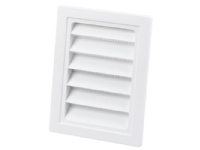 Duka jalousirist type 63.1 - PVC, Hvid, 100X150 mm, Passer til murgennnemføring type 201