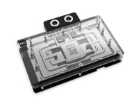 Alphacool Core, Bakplate, Aluminium, Kromfarget, Kopper, Sort, Kromfarget, 3-Pin JST, 1/4, 60 °C