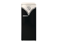 Gorenje Retro Collection OBRB615DBK - Kjøleskap med fryserboks - bredde: 59.5 cm - dybde: 66.1 cm - høyde: 152.5 cm - 247 liter - Klasse D - svart
