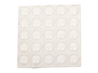 Alternativ bild 0 för HOME It® självhäftande stötdämpare Ø8 x 1,5 mm transparent