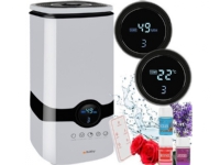 Ruhhy luftfukter Ultralyd luftfukter 4l med aromaterapi og ionisering + 3 oljer