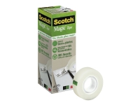 Scotch Magic usynlig tape, A Greener Choice, 9 ruller, 19 mm x 33 m Kontorartikler - Teip & Dispensere - Kontorteip