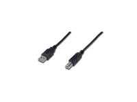 Digitus 3m USB 2.0, 3 m, USB A, USB B, USB 2.0, Hankjønn/hankjønn, Sort PC tilbehør - Kabler og adaptere - Datakabler