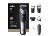 Braun Beard Trimmer 9 BT5520, Vaskbar, Batteri, Sort
