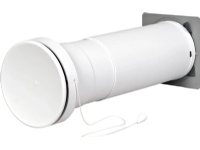 Duka teleskopventil type 450 - PVC, Hvid, Ø99 mm, 260-400 mm