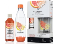 Sodastream  Crafted Kit Grejpfrut & Kwiat svartgo Bzu 330 ml i butelka Fuse 1L