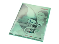 Leitz Premium - L-formet mappe - for A4 - kapasitet: 40 ark - transparent grønn