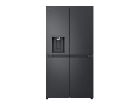 LG GML960EVBE - Kjøleskap/fryser - fransk dør underfryser med vannautomat, isdispenser - Wi-Fi - bredde: 91.4 cm - dybde: 72.9 cm - høyde: 179.2 cm - 641 liter - Klasse E - essens svart stål