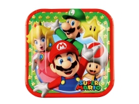 Super Mario tallerkner, 18 cm