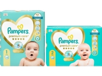 Pampers Premium Care Newborn + Mini, str 1+2, bleier, 140 stk.