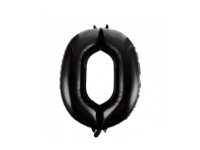 Folie tal ballon 0 sort, 86 cm