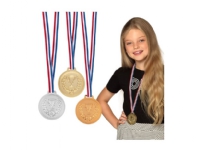 3 medaljer guld, sølv, bronze