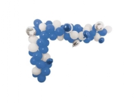 Ballonbue sæt, blå og hvid