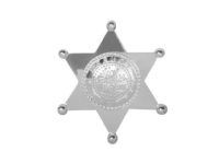 Sheriffstjerne, sølv