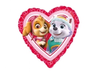 Paw Patrol hjerte folieballon, 43 cm