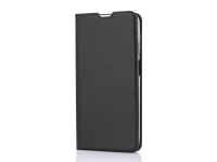 Wave BookCase -suojakotelo, Samsung Galaxy A12, musta