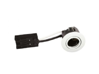 Luna Quick install 230V GU10 IP44 SS316 Hvid Rund.