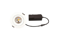 Sabina LP 230V Dæmpbar Flimmerfri 5,4W 3000K Ra90 440lm IP44 Mat Hvid Rund