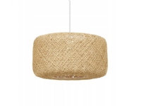 Pendant lamp LEDVANCE PAPER BALE PENDANT, E27 max 6W, woven, beige, 40x150cm