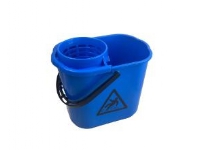 Spand Vindy Minimop 12ltr med Presse/Skrå hjørner Blå til rundmopper,10 sæt/krt