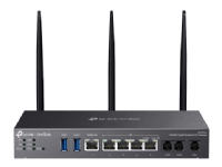 TP-Link Omada DR3650V(EU), Wi-Fi 6 (802.11ax), Dobbelbånd (2.4 GHz / 5 GHz), Ethernet/bredbåndsforbindelse, ADSL, Sort, Frittstående router