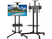 DNA TV STAND gulvstativ sort stålfeste for TV 32-70 opp til 50 kg