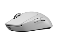 Logitech G PRO X SUPERLIGHT 2 - Mus - gaming - optisk - 5 knapper - trådløs - 2.4 GHz - USB Logitech LIGHTSPEED-mottaker - hvit