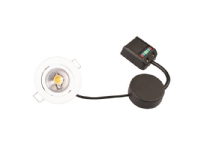 Claudia 230V Dæmpbar Flimmerfri 4.5W 2700K Ra95 280lm IP44 Mat Hvid Rund.