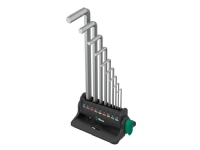 Wera 05022102001, L-formet hex-nøkkelsett, Metrisk, 9 stykker, 1.5,2,2.5,3,4,5,6,8,10 mm, Kromfarget, Tsjekkisk Republikk