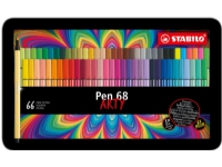 STABILO Pen 68 ARTY, Medium, 65 farger, Flerfarget, Projektil spiss, 1 mm, Flerfarget