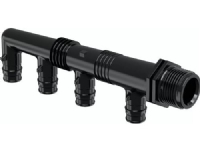 Uponor Q&E PPM fordelerrør 3/4'' 4x16mm. til pex-a. Uden ringe.