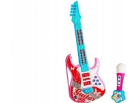 LeanToys Elektrisk guitar Mikrofonstrenge Legetøj Pink
