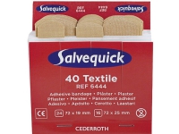 Plaster Salvequick tekstil - 40 plastre x 6 refill