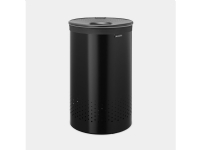 Brabantia 242380, 60 l, Rund, Stål, Sort, Sort, Stål