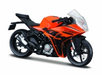 KTM RC390 metallmodell med stativ 1/18