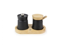 Bali Cast Iron Pepper Grinder and Salt Dispenser Set