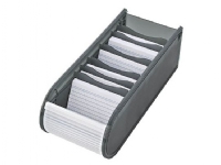 WEDO kartotekskasse DIN A8 til 500 kartotekskort grå med rullukning ( 2508012 )